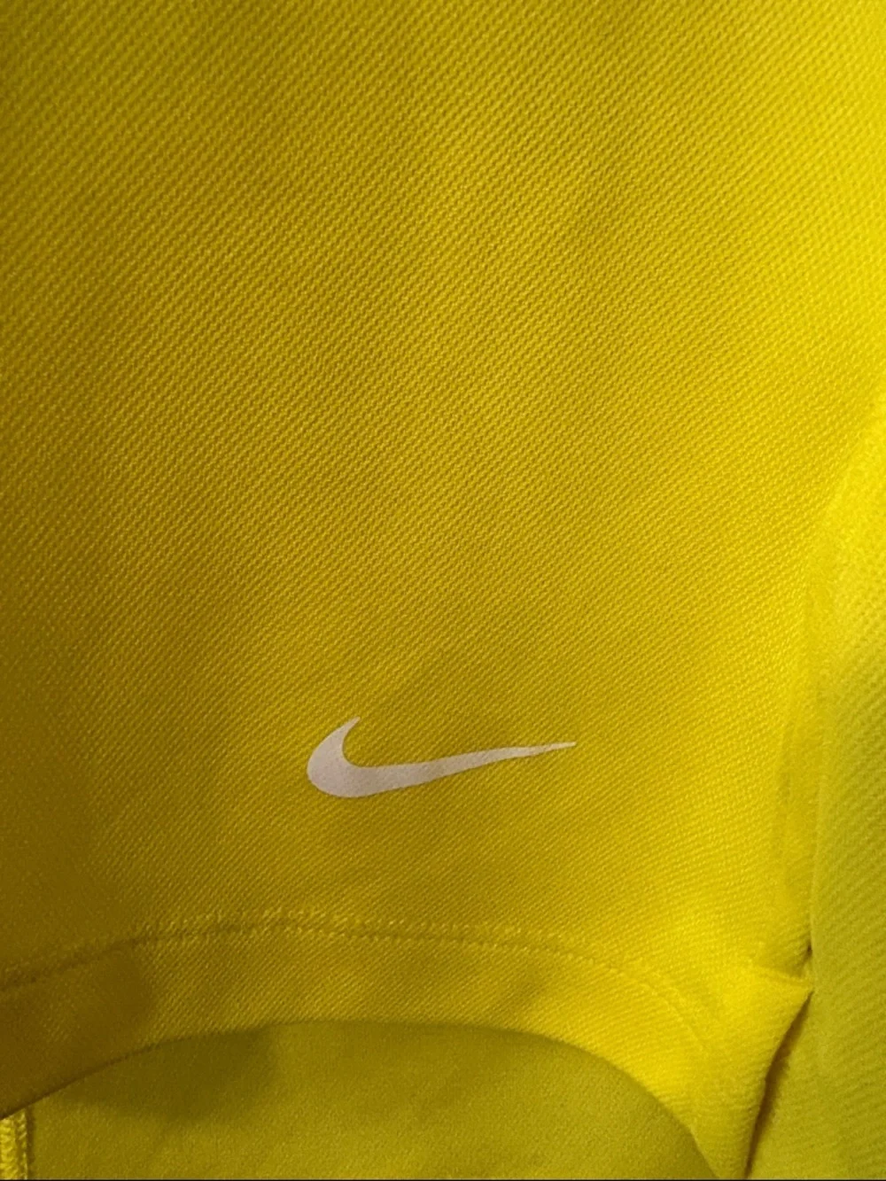 Nike Women's Vibrant Yellow Sleeveless Polo Tank